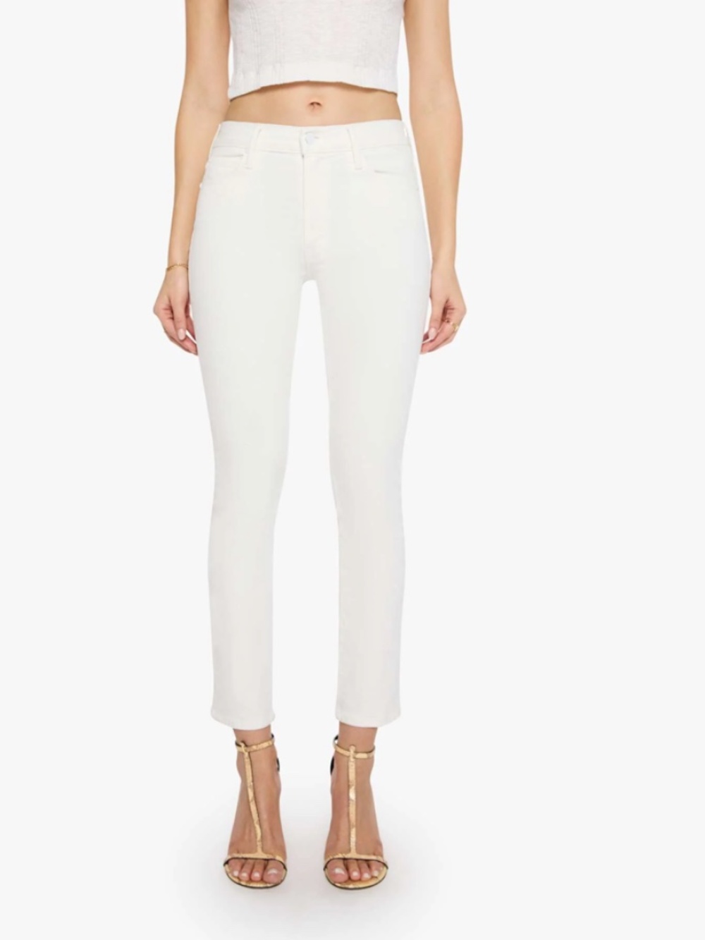 MOTHER The Mid Rise Dazzler Ankle Jeans